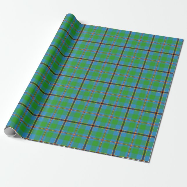 Papier Cadeau Tartan Plaid (Déroulé)