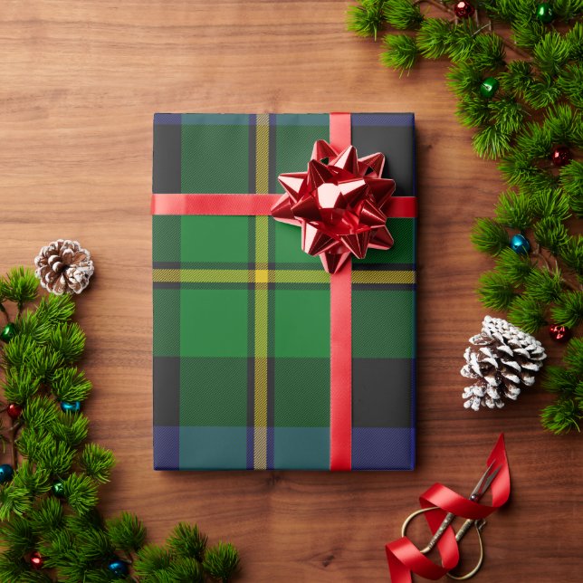 Papier Cadeau Tartan Plaid écossais (Cadeau de vacances)