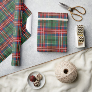 Papier Cadeau Tartan Plaid Rustic Clan MacCulloch Holidays