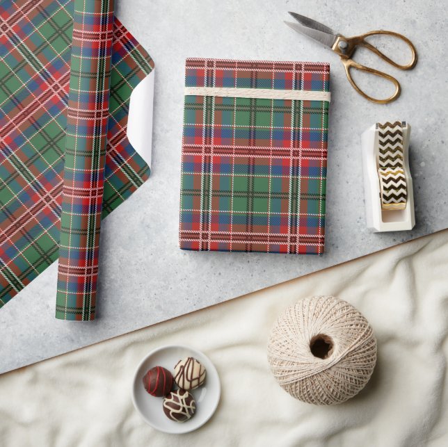 Papier Cadeau Tartan Plaid Rustic Clan MacCulloch Holidays (Artisanat)