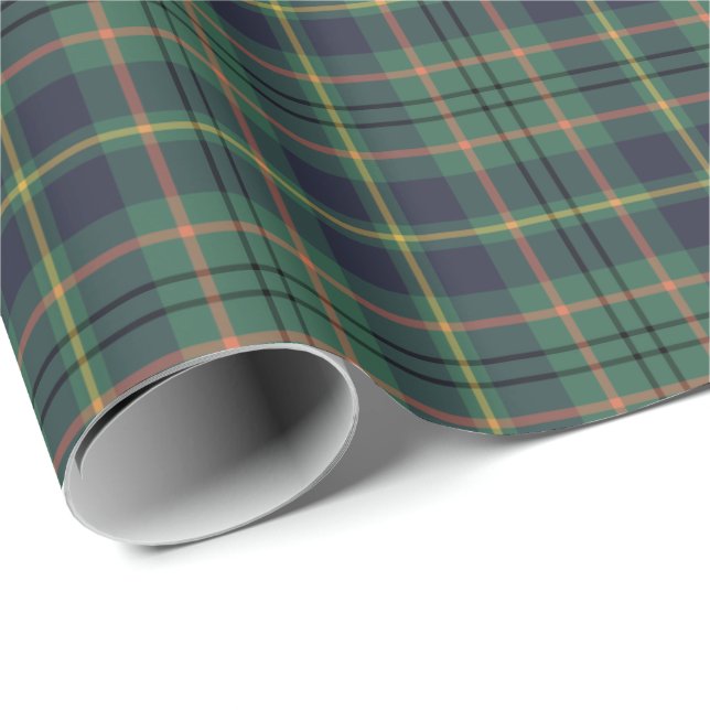 Papier Cadeau Taylor Clan Tartan (Coin rond)
