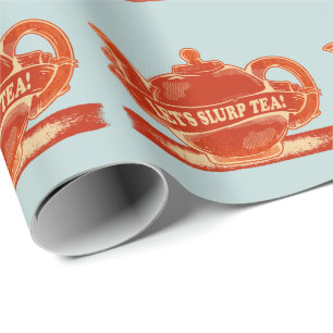 Papier Cadeau Teapot Drôle Thé à Boire