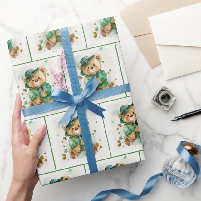 Papier Cadeau Teddy Bear irlandais (Cadeaux)
