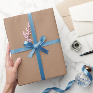 Papier Cadeau Teinte de couleur taupe uni