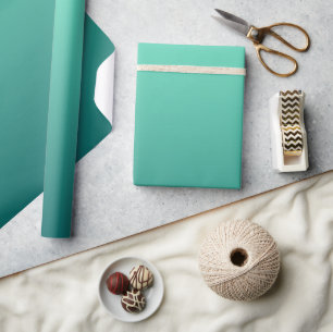 Papier Cadeau Teintes de sarcelle Vert de mer Bleu aigue-marine 