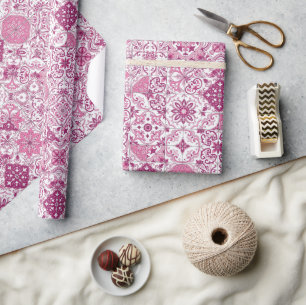 Papier Cadeau Teintes méditerranéennes/ Azulejos
