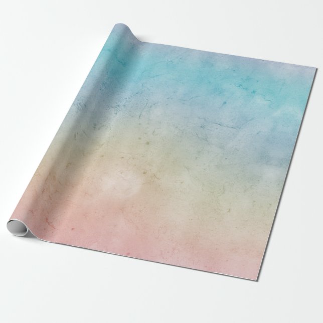 Papier Cadeau Teinture à tarte rose Aqua (Déroulé)