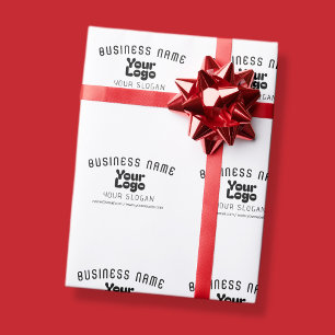 Papier Cadeau Télécharger le logo Retro-Modern Blanc & Noir (mod