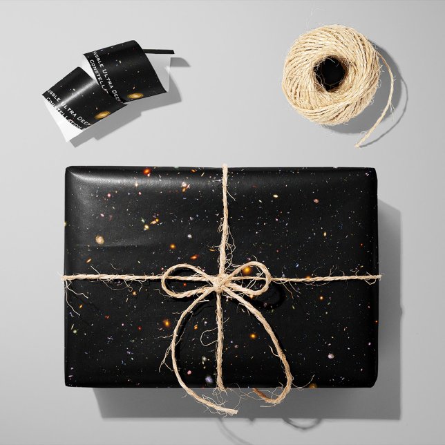 Papier Cadeau Télescope Hubble Ultra Deep Field Galaxies Photo (Créateur téléchargé)