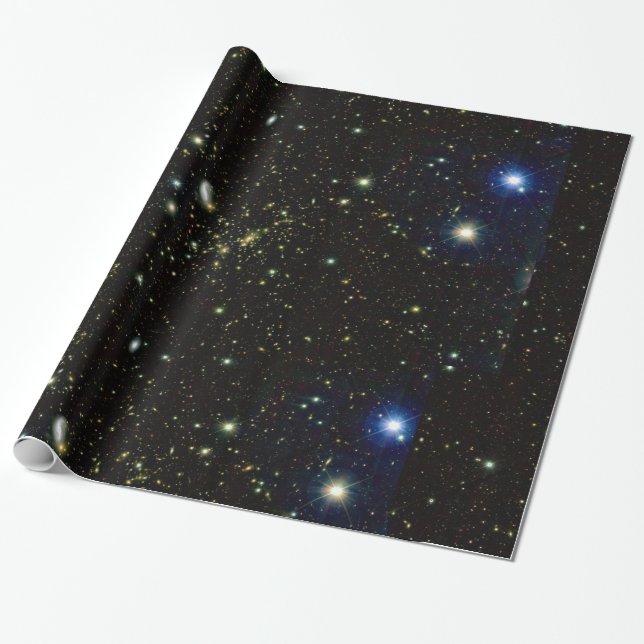 Papier Cadeau Télescope spatial Hubble Champ profond (Déroulé)