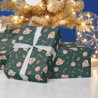 Papier Cadeau Temps de Christmas