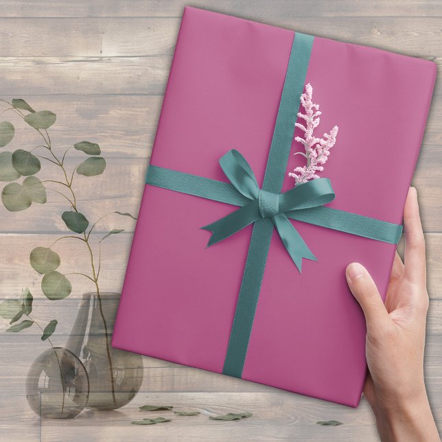 Papier Cadeau Tendance Couleur rose Purple Berry Enveloppement P (Créateur téléchargé)