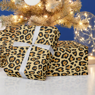 Papier Cadeau Tendance élégante poster de animal léopard motif f