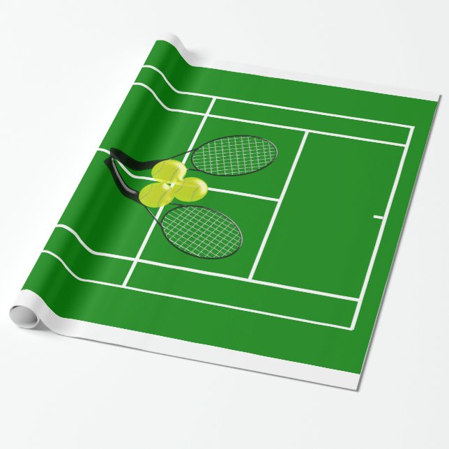 Papier Cadeau Tennis (Déroulé)