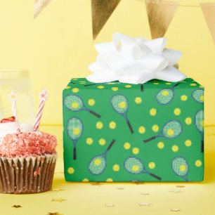 Papier Cadeau Tennis Anniversaire