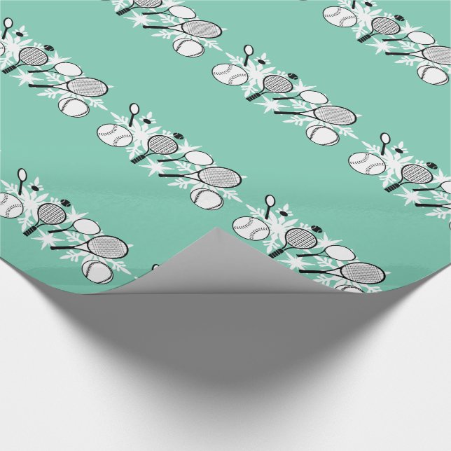Papier Cadeau Tennis élégant (Coin)