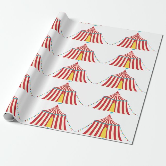 Papier Cadeau Tente de cirque (Déroulé)