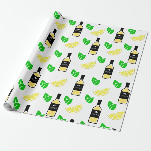 Papier Cadeau Tequila & Lemon (Déroulé)