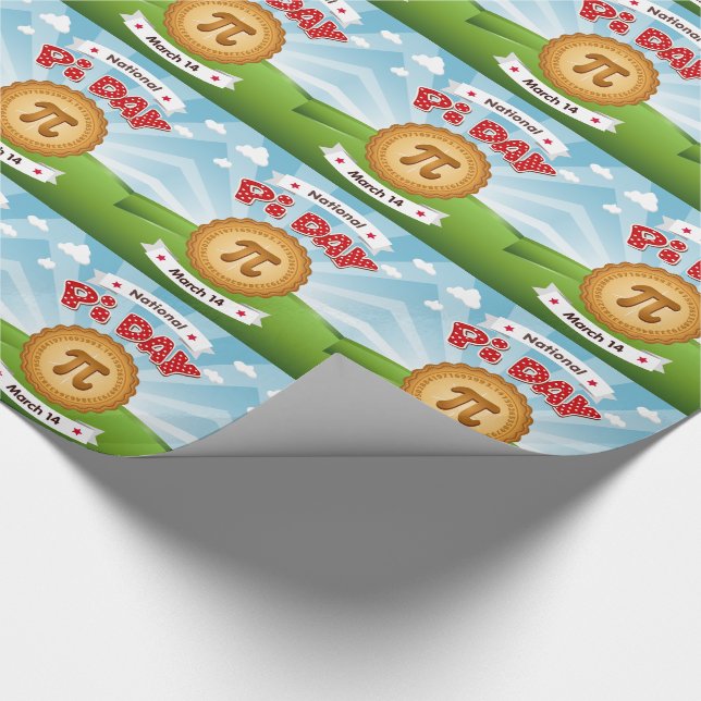 Papier Cadeau Terminez avec Pi Day (Coin)