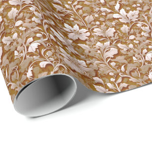 Papier Cadeau Terracotta Burnt Orange Boho botanique moderne