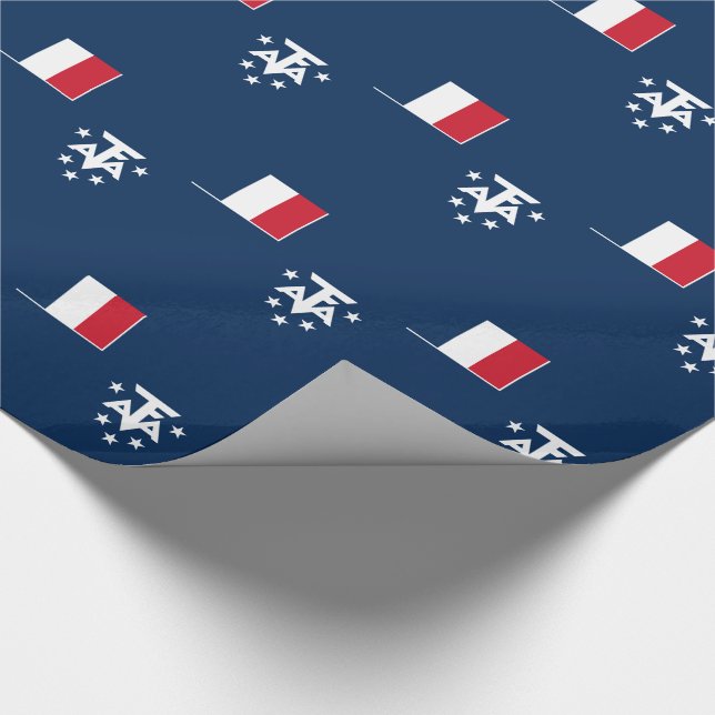 Papier Cadeau Terres australes françaises de l'Antarctique (Coin)