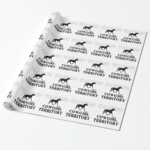 Papier Cadeau Territoire de cow-girl de PIÈCE EN T
