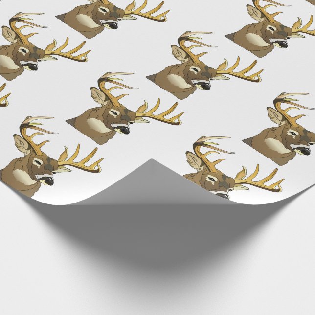 Papier Cadeau Tête de cerf (Coin)