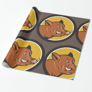 Papier Cadeau Tête de sanglier