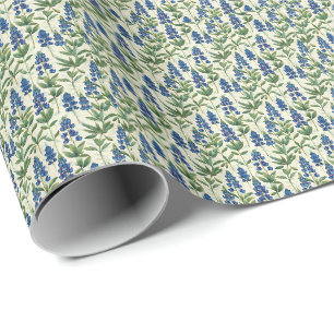 Papier cadeau Texas Bluebonnet Lupin Fête