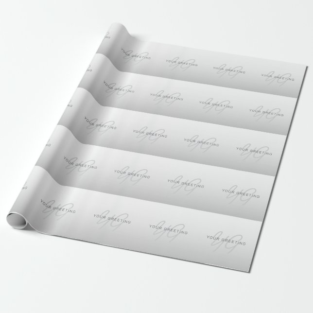 Papier Cadeau Texte modifiable pour les affaires, les voeux ou l (Déroulé)