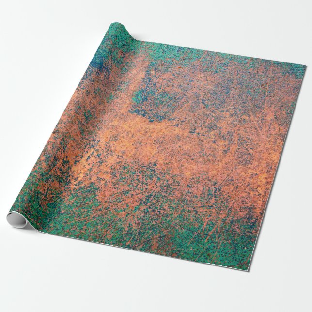 Papier Cadeau Texture arrière - plan de plaque métallique rouill (Déroulé)