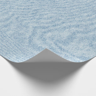 Papier Cadeau Texture bleu-clair de denim
