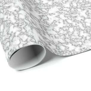 Papier Cadeau Texture de marbre blanche légère