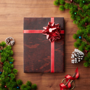 Papier Cadeau Texture de marbre rouge burgundy foncé