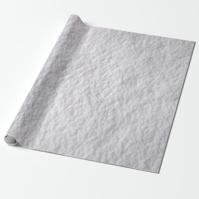 Papier Cadeau Texture de neige compactée (Déroulé)