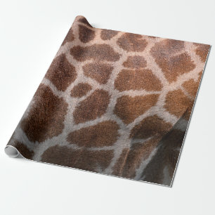 Papier Cadeau Texture de peau de girafe