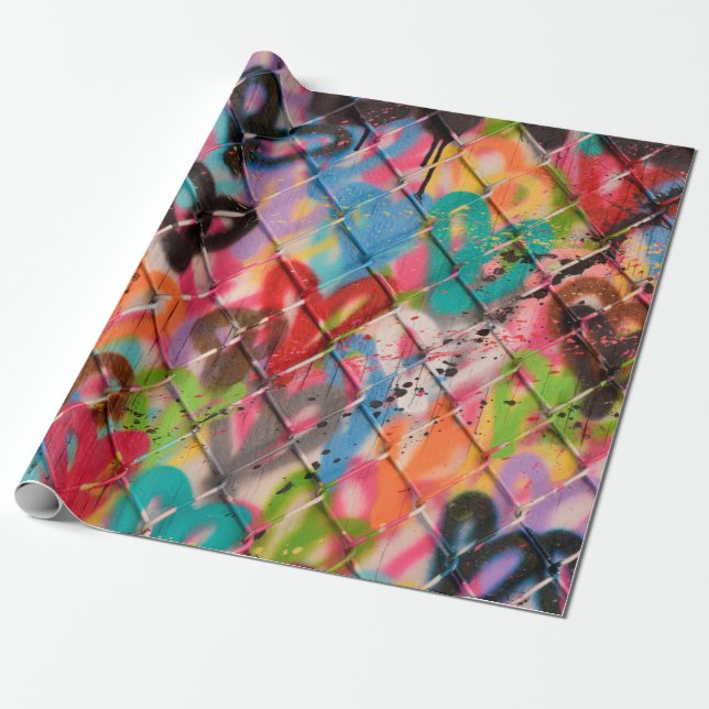 Papier Cadeau Texture de peinture Abstraite Spray Arrière-plan,  (Déroulé)