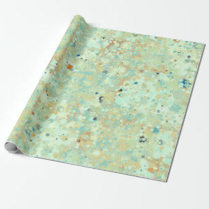 Papier Cadeau Texture de pierre verte à la menthe