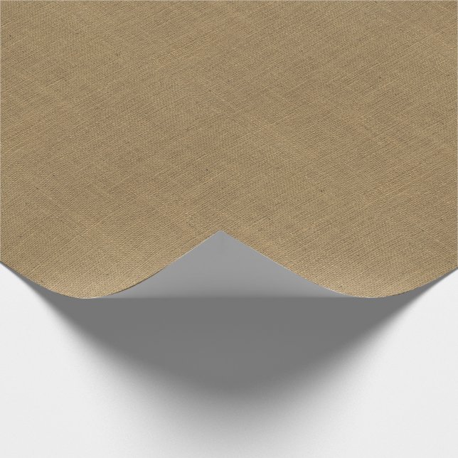 Papier Cadeau Texture de toile de jute (Coin)