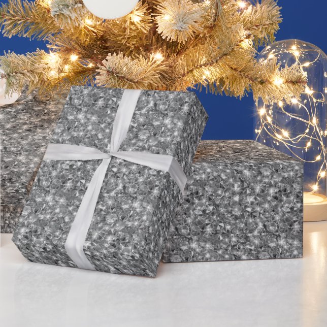 Papier Cadeau texture des diamants brillants (Vacances)