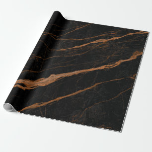 Papier Cadeau texture en marbre noir naturel emperador arrière -