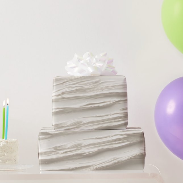 Papier Cadeau Texture ivoire Abstraite (Cadeaux de fête)