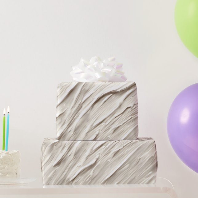 Papier Cadeau Texture ivoire Abstraite (Cadeaux de fête)