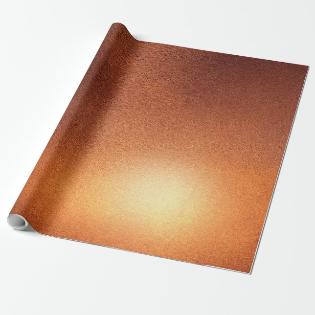 Papier Cadeau Texture métallique de cuivre affligée 21 (Déroulé)