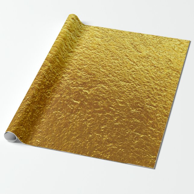 Papier Cadeau Texture murale or design abstrait, antique, antiqu (Déroulé)