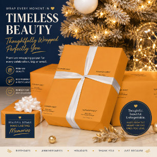 Papier Cadeau Texture Orange Rétro – Art pour l'ambiance estival