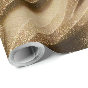 Papier Cadeau Texture Pailleté Motif Or Brillance