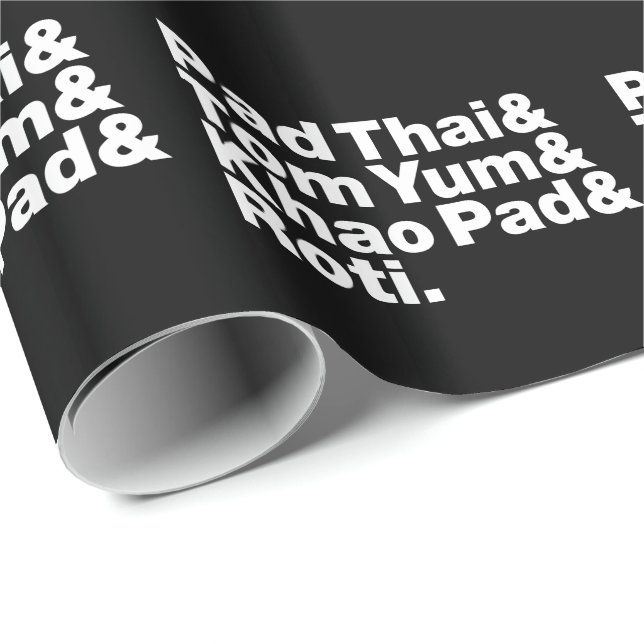 Papier Cadeau Thai Street Food (Coin rond)