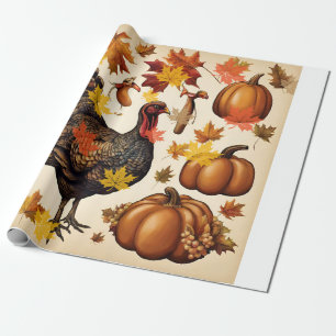 Papier cadeau Thanksgiving