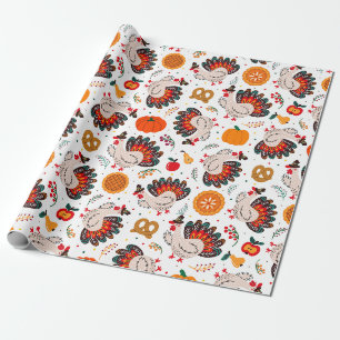 Papier Cadeau Thanksgiving Turquie, récolte et traitements